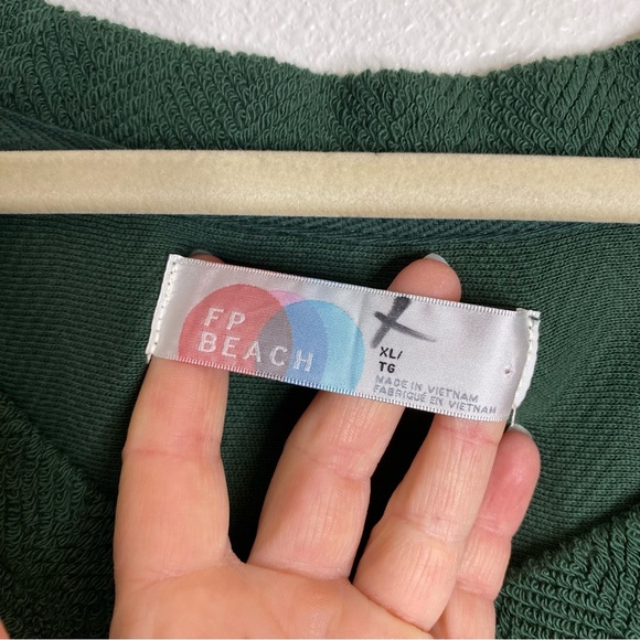 Free People BRB Solid Pullover in Sycamore Green XL - Picture 6 of 10